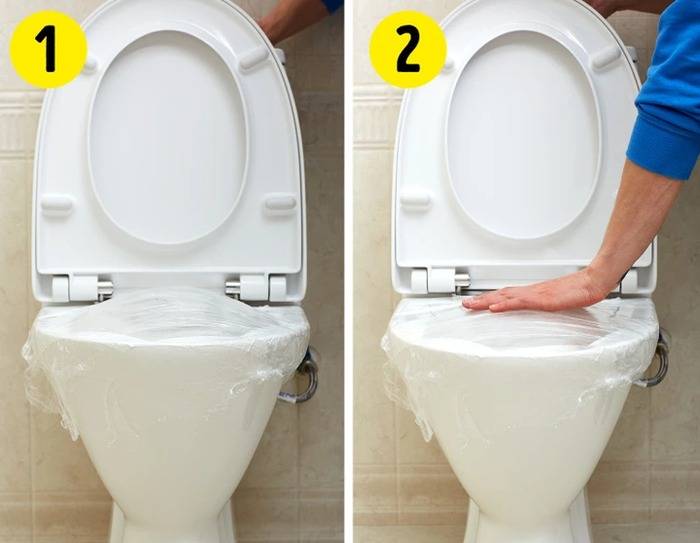 Dùng băng dính hoặc màng bọc thực phẩm