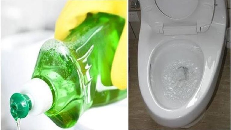 Dùng nước rửa chén kết hợp nước nóng